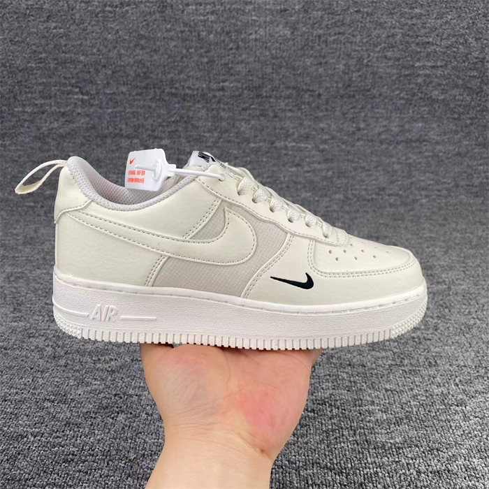 Women's Air Force 1 Cream Shoes Top 0264